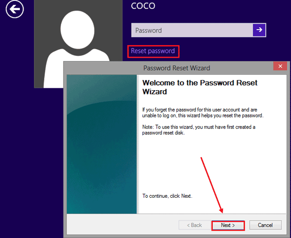 forgot computer password windows 8