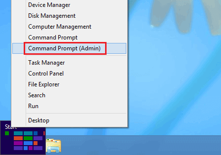 select command prompt admin
