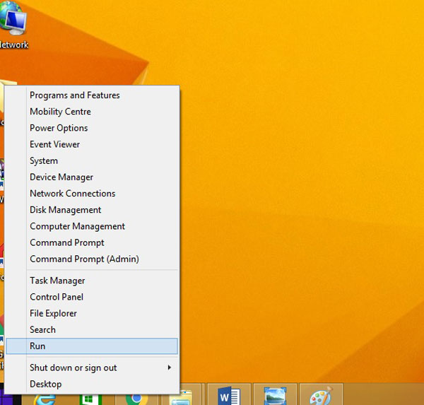click start