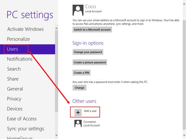 change user on windows 8 login screen