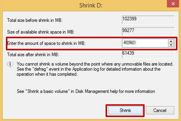 shrink d