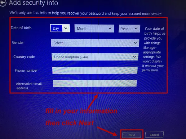 secure information