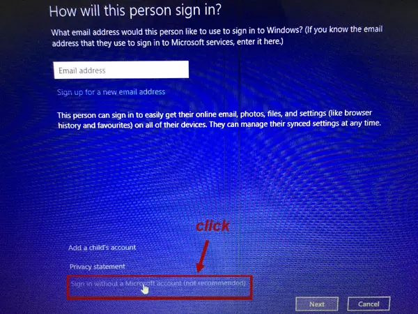 without microsoft accunt