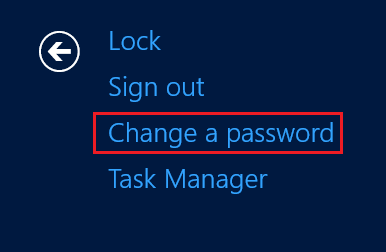 change a password