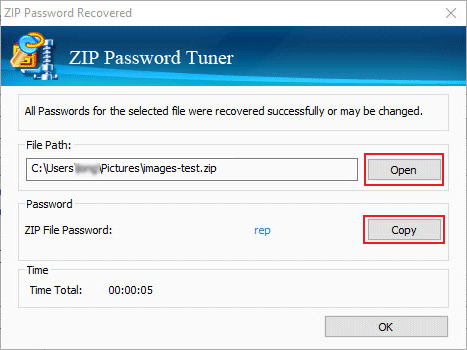 recover zip password