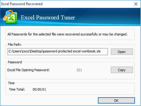 excel password tuner