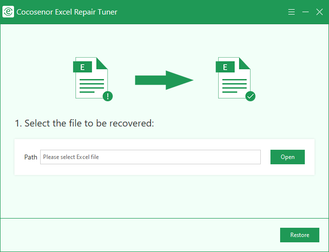 Cocosenor Excel Repair Tuner