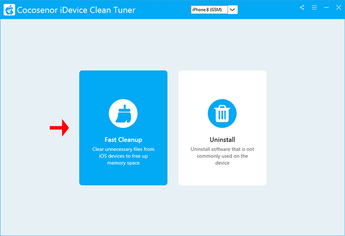 select fast cleanup option