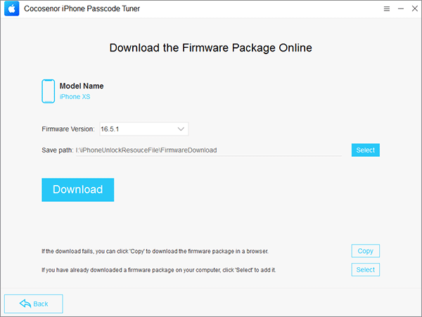 download firmware package