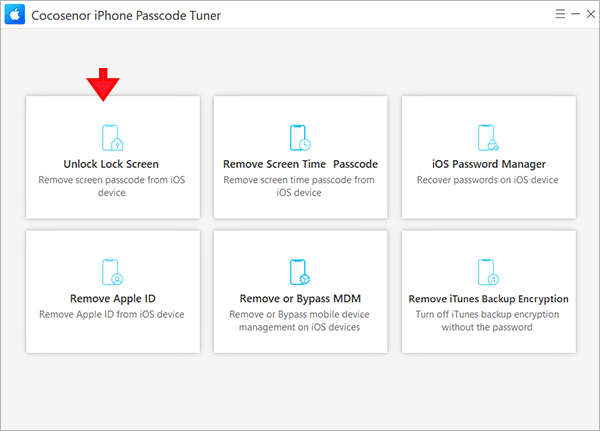 Cocosenor iPhone Passcode Tuner Windows 11 download