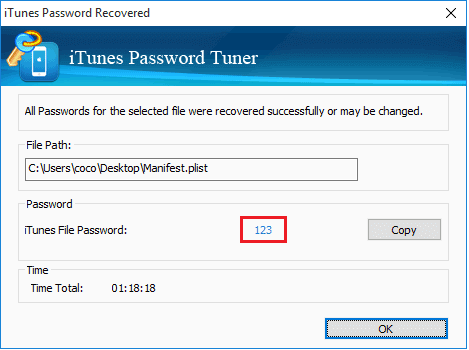 password is recovered