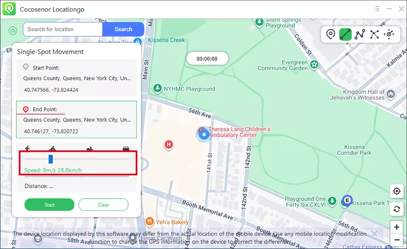 plan single spot movement