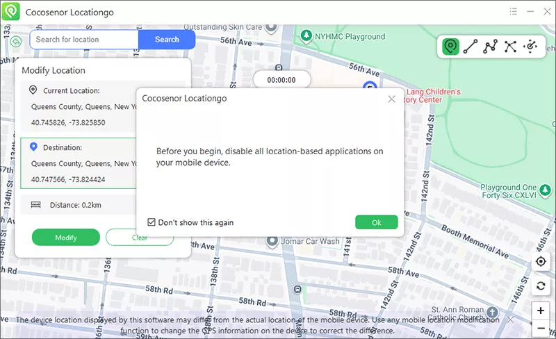 disable location-based app prompt