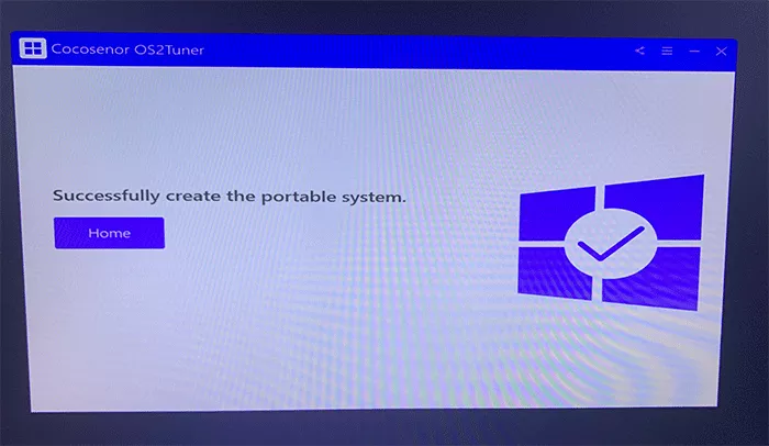 successfully create the portable system