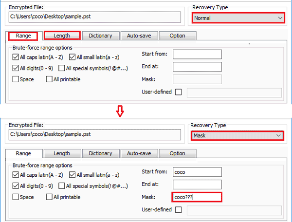 attack settings