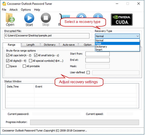 Cocosenor Outlook Password Tuner Windows 11 download