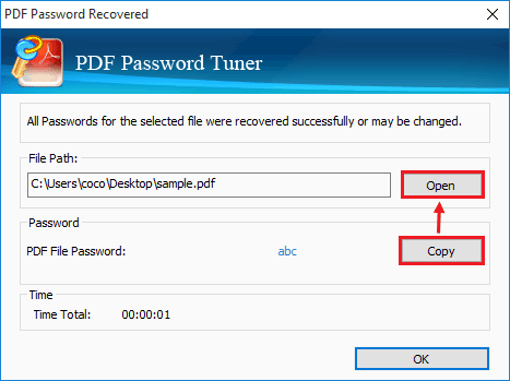password is recovered