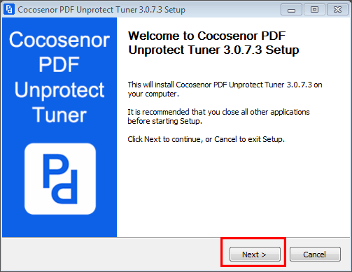 install cocosenor PDF Unprotect Tuner