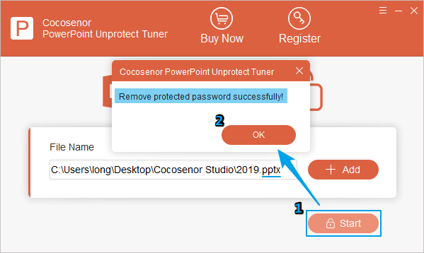 remove password for pptx