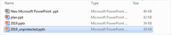 get an unprotected pptx file