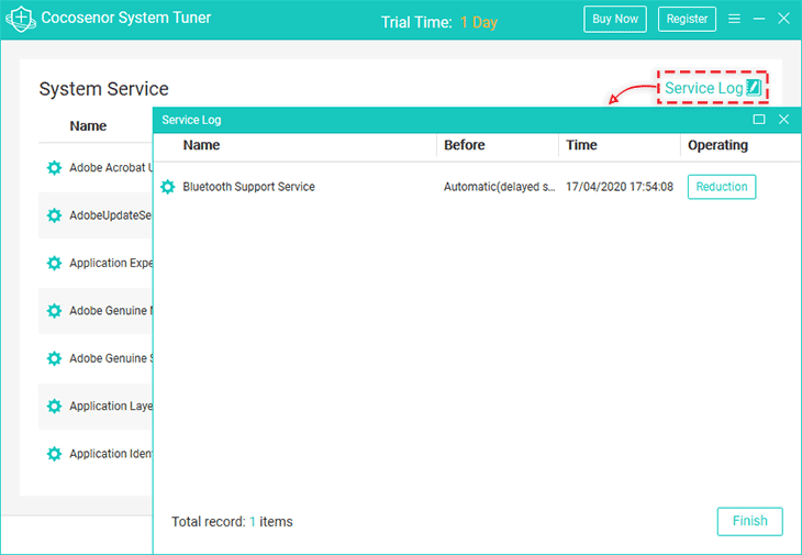 services log