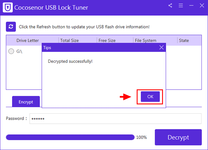 decrypt successfully