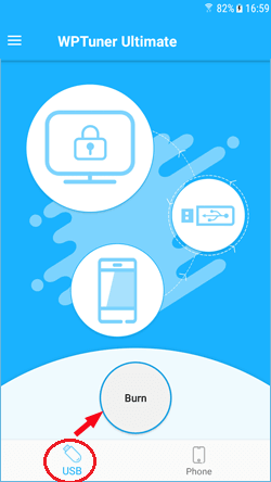 burn usb to password reset disk