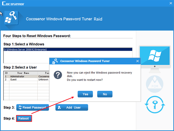 reboot raid computer