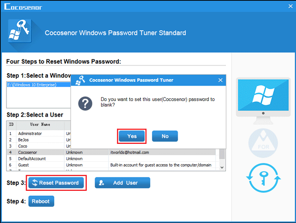 reset microsoft account password