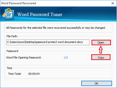 password is recovered