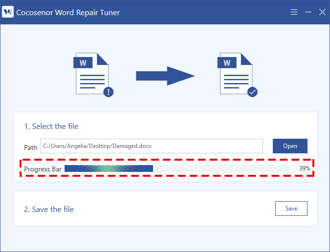 word file restore process