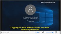 activate administrator account in windows 10 without login